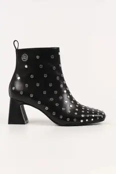 Karl Lagerfeld cizme de piele BEATA culoarea negru, cu toc drept, KL31445S imagine