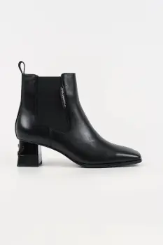 Karl Lagerfeld cizme de piele KAYLA culoarea negru, cu toc drept, izolare usoara, KL35440 imagine