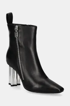 Karl Lagerfeld cizme de piele KL TOWER femei, culoarea negru, cu toc drept, KL33964 imagine