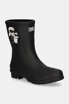 Karl Lagerfeld cizme KALOSH femei, culoarea negru, KL47073T imagine