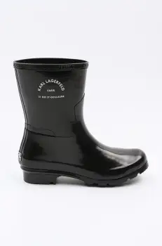 Karl Lagerfeld cizme KALOSH femei, culoarea negru, KL47075S imagine