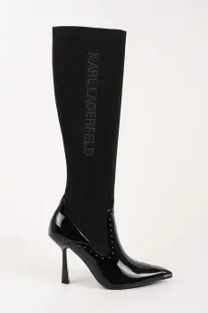 Karl Lagerfeld cizme PANDARA culoarea negru, cu toc cui, izolare usoara, KL31373 imagine