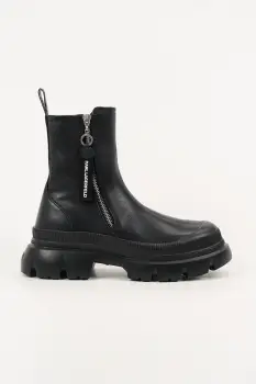 Karl Lagerfeld cizme TREKKA MAX culoarea negru, cu toc plat, KL43565 imagine