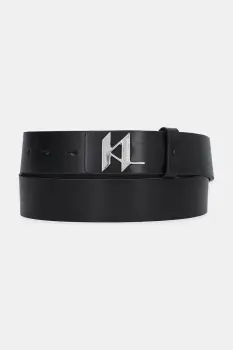 Karl Lagerfeld curea de piele culoarea negru, 554436.815300 imagine