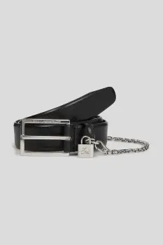 Karl Lagerfeld curea de piele culoarea negru, A3W33040 imagine