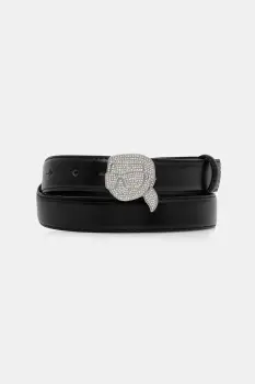 Karl Lagerfeld curea de piele culoarea negru, A4W33046 imagine