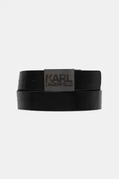 Karl Lagerfeld curea de piele culoarea negru imagine