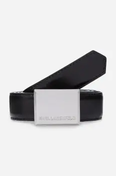 Karl Lagerfeld curea de piele femei, culoarea negru, A2W33051 imagine