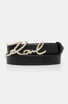 Karl Lagerfeld curea femei, culoarea negru, A1W33205 imagine