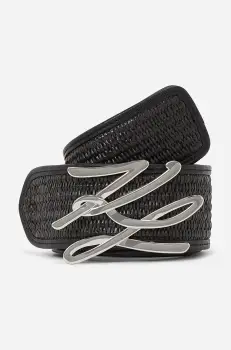 Karl Lagerfeld curea femei, culoarea negru, A2W33052 imagine