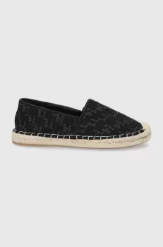Karl Lagerfeld espadrile Kamini culoarea negru imagine