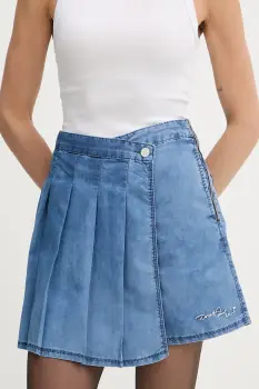 Karl Lagerfeld fusta si pantaloni denim KL X DISNEY cu imprimeu, high waist, A3W12002 imagine