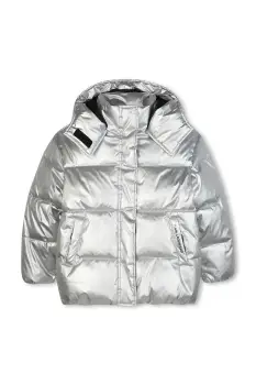 Karl Lagerfeld geaca copii culoarea argintiu, Z30602 imagine