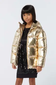Karl Lagerfeld geaca copii culoarea auriu, Z30234 imagine