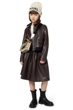 Karl Lagerfeld geaca copii culoarea maro, Z30607 imagine