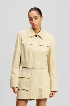 Karl Lagerfeld geaca culoarea bej, de tranzitie, A2W14006 imagine