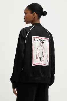 Karl Lagerfeld geaca culoarea negru, de tranzitie, A3W14037 imagine