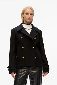 Karl Lagerfeld geaca culoarea negru, de tranzitie, A4W15034 imagine