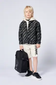 Karl Lagerfeld geaca de bumbac pentru copii culoarea negru, Z30426 imagine
