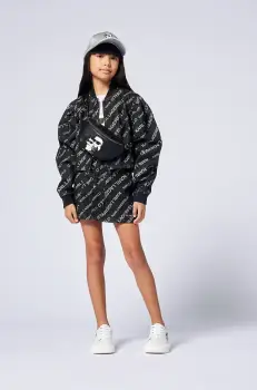 Karl Lagerfeld geaca de bumbac pentru copii culoarea negru, Z30487 imagine