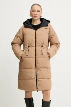 Karl Lagerfeld geaca de puf cu doua fete culoarea negru, de iarna, A4W15045 imagine