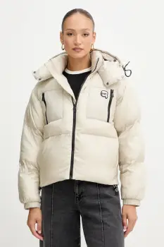 Karl Lagerfeld geaca de puf IKON culoarea negru, de iarna, A3W15020 imagine