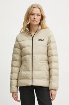 Karl Lagerfeld geaca femei, culoarea bej, de tranzitie, 246W1513 imagine