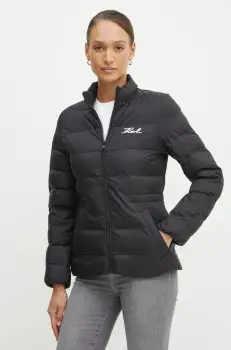 Karl Lagerfeld geaca femei, culoarea negru, de tranzitie, 246W1513 imagine