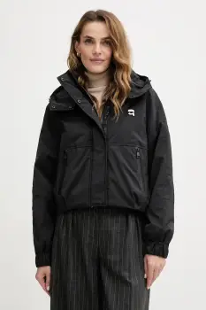 Karl Lagerfeld geaca IKON culoarea negru, de tranzitie, LWEMP606 imagine