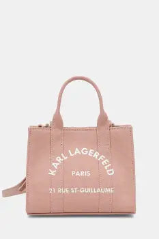 Karl Lagerfeld geanta crossbody pentru femei, din bumbac K/RSG imagine
