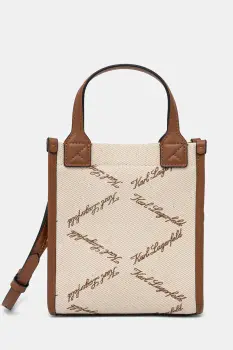 Karl Lagerfeld geanta crossbody pentru femei, din bumbac K/VILLE imagine
