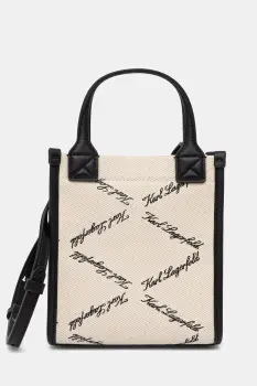 Karl Lagerfeld geanta crossbody pentru femei, din bumbac K/VILLE imagine