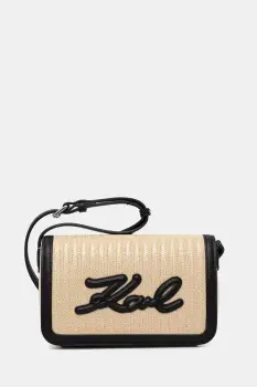Karl Lagerfeld geanta crossbody pentru femei impletita K/SIGNATURE imagine