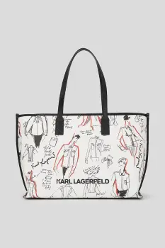Karl Lagerfeld geanta culoarea alb, A3W30333 imagine