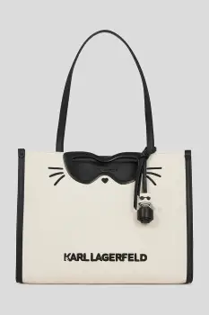 Karl Lagerfeld geanta culoarea bej, A3W30331 imagine