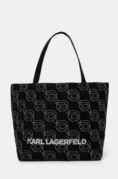 Karl Lagerfeld geanta de bumbac culoarea negru, A1W50023 imagine