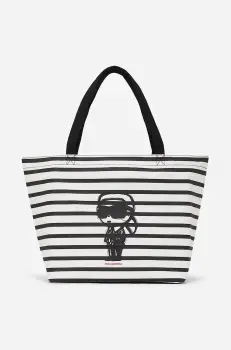 Karl Lagerfeld geanta de bumbac culoarea negru, A2W50001 imagine