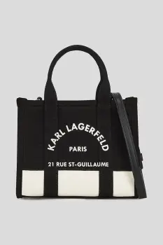 Karl Lagerfeld geanta de bumbac culoarea negru, A3W50027 imagine