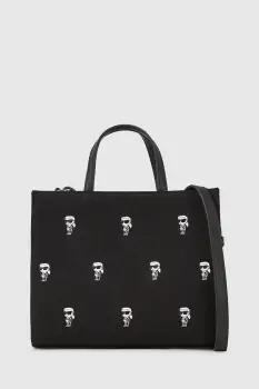 Karl Lagerfeld geanta de bumbac culoarea negru, A4W50008 imagine
