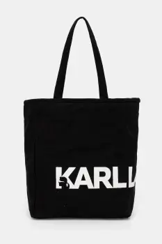 Karl Lagerfeld geanta de bumbac K/ESSENTIAL culoarea negru, B1W50050 imagine