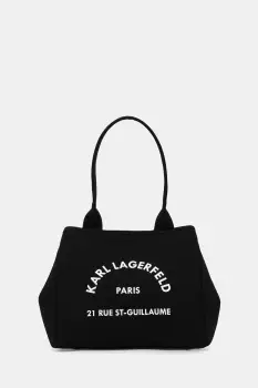 Karl Lagerfeld geanta de bumbac K/RSG culoarea negru, B1W50010 imagine