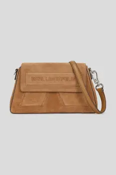 Karl Lagerfeld geanta de piele culoarea maro, A3W30065 imagine