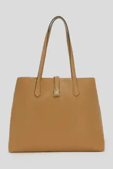 Karl Lagerfeld geanta de piele culoarea maro, A3W30150 imagine