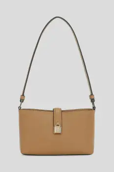 Karl Lagerfeld geanta de piele culoarea maro, A3W32041 imagine