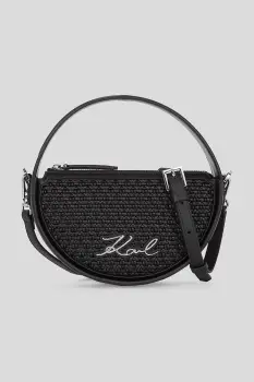 Karl Lagerfeld geanta de piele culoarea negru, A3W30053 imagine