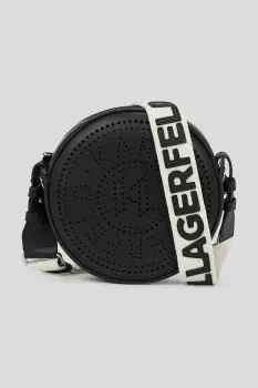 Karl Lagerfeld geanta de piele culoarea negru, A3W30059 imagine