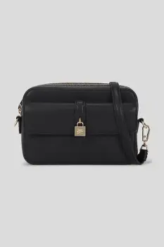 Karl Lagerfeld geanta de piele culoarea negru, A3W30153 imagine