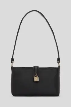 Karl Lagerfeld geanta de piele culoarea negru, A3W32041 imagine