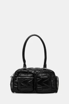 Karl Lagerfeld geanta de piele K/KUILT culoarea negru, B1W30089 imagine