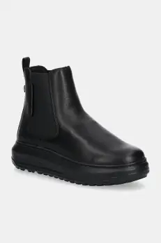 Karl Lagerfeld ghete chelsea de piele KAPRI LUG femei, culoarea negru, cu platforma, KL67564 imagine